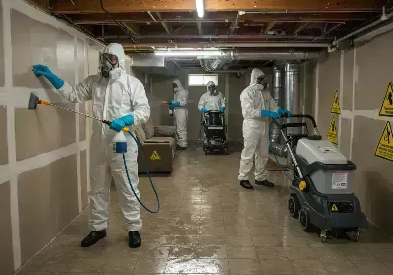 Basement Moisture Removal and Structural Drying process in Pitkin County, CO